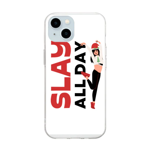 SLAY ALL DAY Soft Clear Smartphone Case