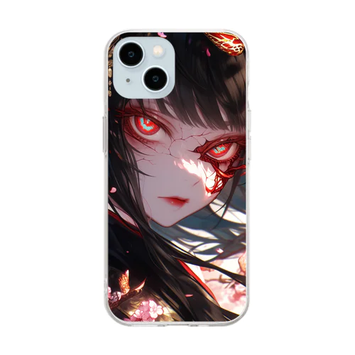 桜の魔女 Soft Clear Smartphone Case