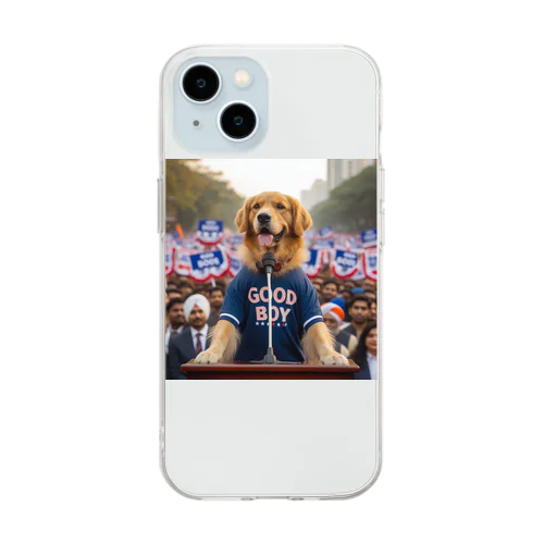 大統領を目指すGOOD BOY Soft Clear Smartphone Case