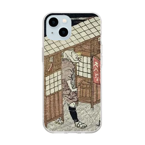 江戸のそば屋 Soft Clear Smartphone Case