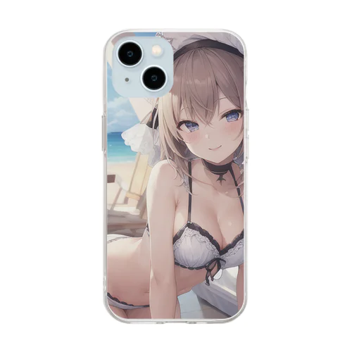 バカンス気分 Soft Clear Smartphone Case