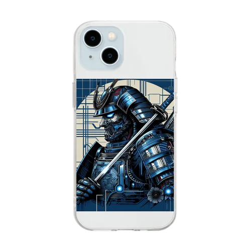 推志武士　壱 Soft Clear Smartphone Case