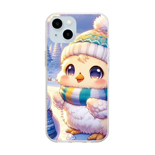 雪国のひよこ Soft Clear Smartphone Case