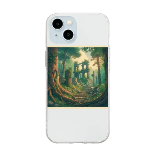 幻想の古代遺跡 Soft Clear Smartphone Case