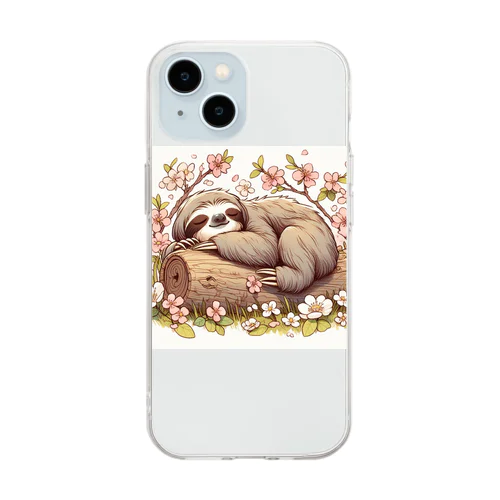 春のうたた寝ナマネモノ Soft Clear Smartphone Case