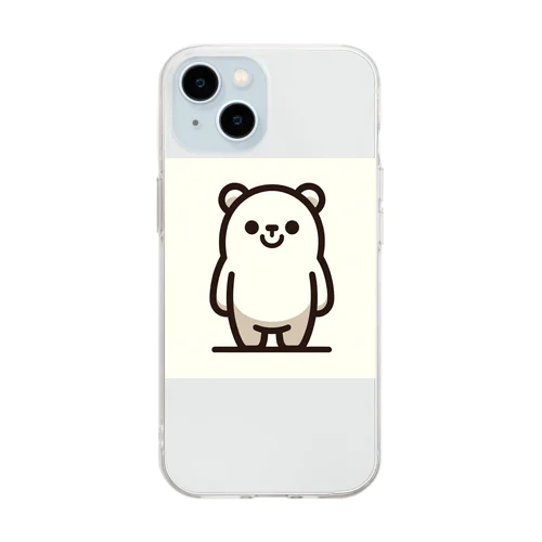 ちょぼんbear Soft Clear Smartphone Case