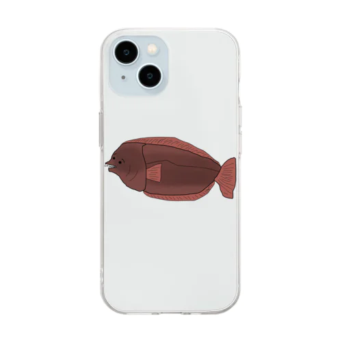 THE ヒラメ Soft Clear Smartphone Case