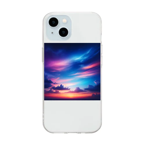 ブルーアワー Soft Clear Smartphone Case