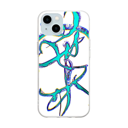 【葉】love cheering Soft Clear Smartphone Case