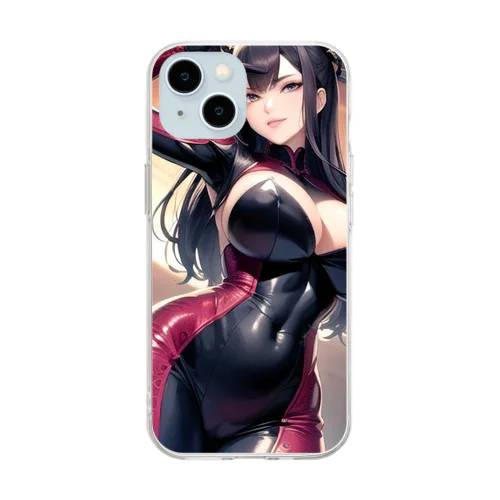 フルボディスーツの美女グッズ Soft Clear Smartphone Case