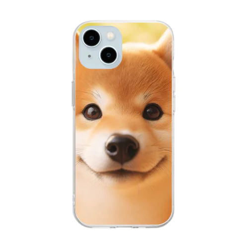 かわいい柴犬の子犬 #5 Soft Clear Smartphone Case