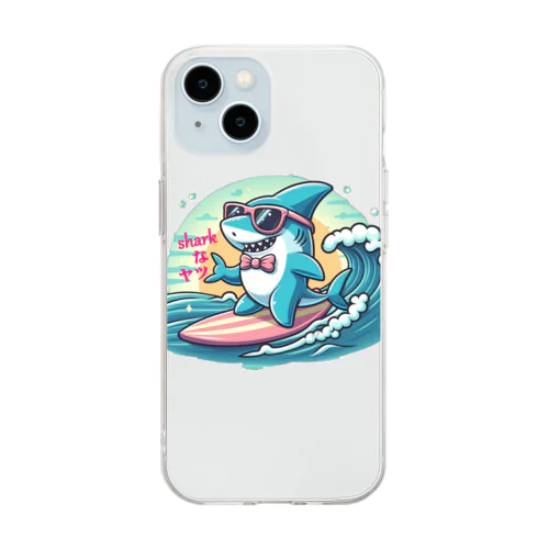 Sharkなヤツ Soft Clear Smartphone Case