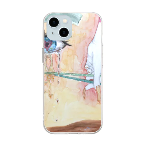 ラーメン大好き人間 Soft Clear Smartphone Case