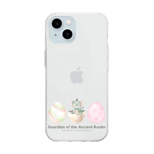 龍のたまご Soft Clear Smartphone Case