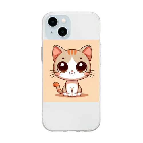 ねこニコばん Soft Clear Smartphone Case