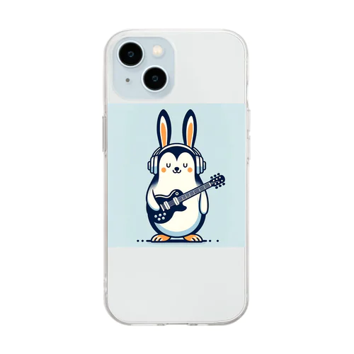 ペンギン？うさぎ？ Soft Clear Smartphone Case