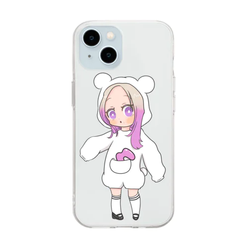 みさきのグッズ Soft Clear Smartphone Case