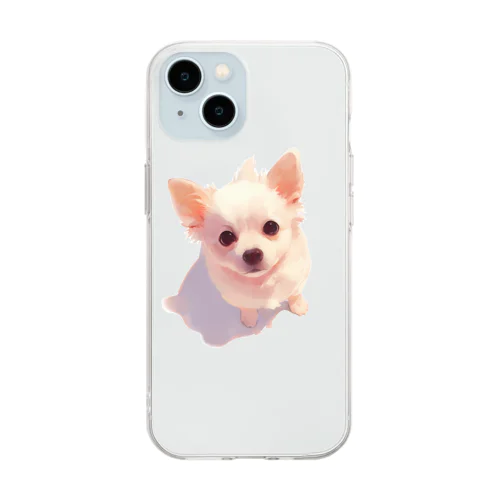 うるうる子犬 Soft Clear Smartphone Case