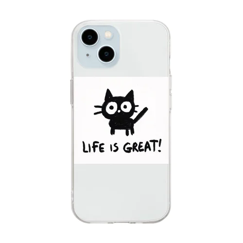 Life is Great !　素晴らしき人生2 Soft Clear Smartphone Case