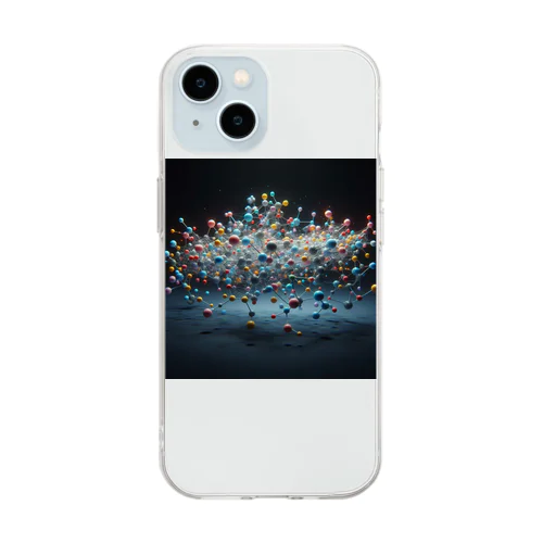 分子構造 Soft Clear Smartphone Case