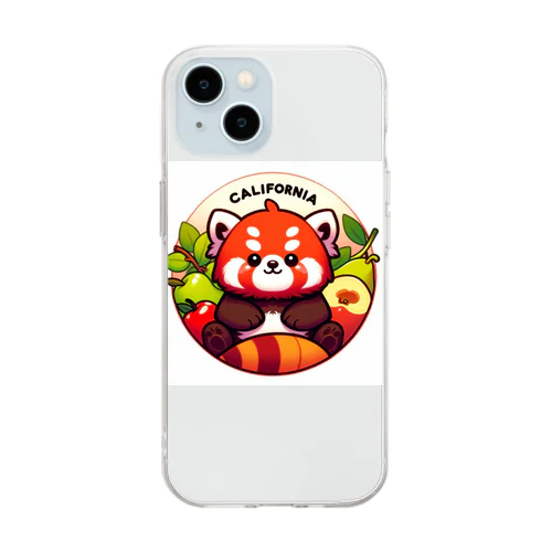 レッサーパンダ Soft Clear Smartphone Case