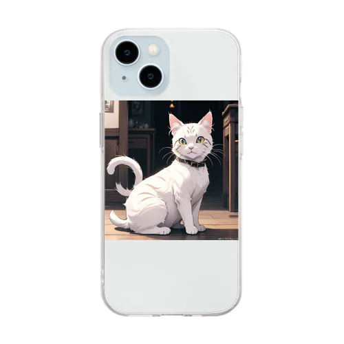 癒しの猫 Soft Clear Smartphone Case