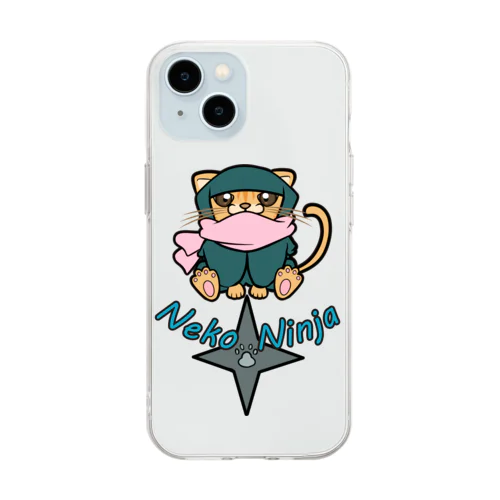 猫忍者 Soft Clear Smartphone Case