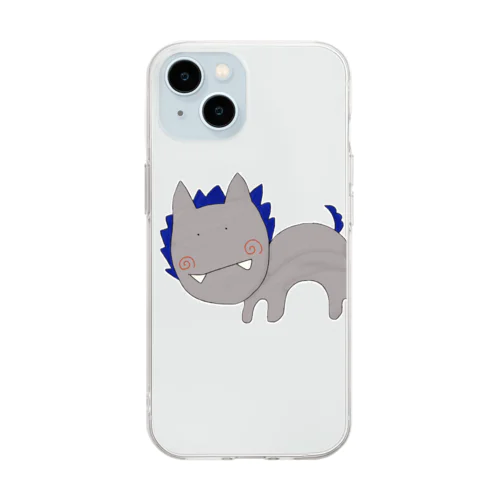 オオカミさん Soft Clear Smartphone Case