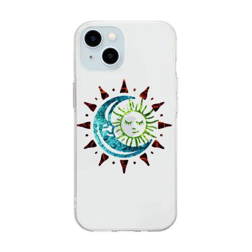 sun&moon Soft Clear Smartphone Case