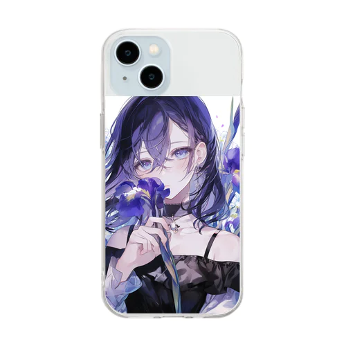 花菖蒲の優美な香り　BLUE PLUM  691 Soft Clear Smartphone Case