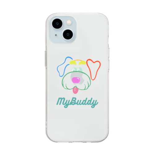 MyBuddy🩵シュナウザー ソフトクリアスマホケース