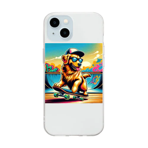 キャップ犬2 Soft Clear Smartphone Case