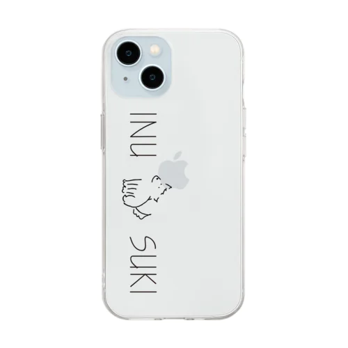 INU SUKI TATE Soft Clear Smartphone Case