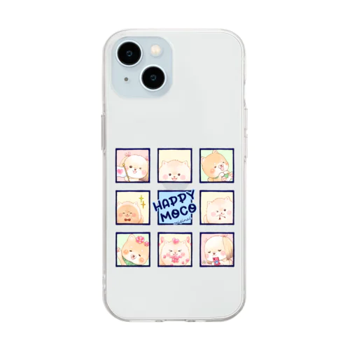 ハッピーモコ Soft Clear Smartphone Case
