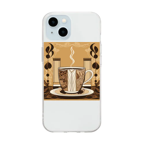 de:coffee Soft Clear Smartphone Case