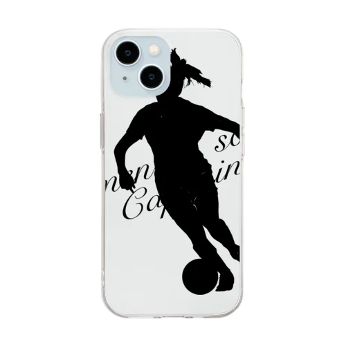 women’s soccer captain 起点 Soft Clear Smartphone Case