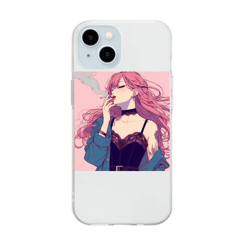 さそりサムライ Soft Clear Smartphone Case