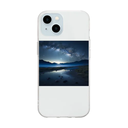 peaceful_night Soft Clear Smartphone Case