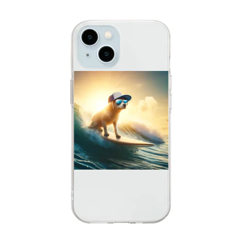 キャップ犬17 Soft Clear Smartphone Case