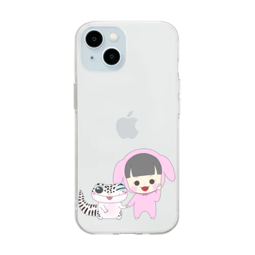 アルラビちゃんとレオパ Soft Clear Smartphone Case