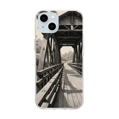 木造橋 Soft Clear Smartphone Case