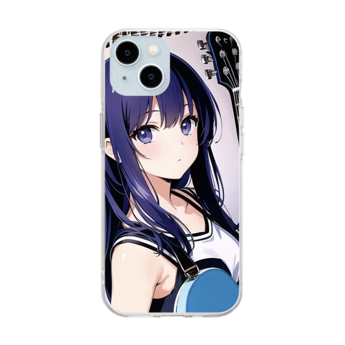 ギター少女  Soft Clear Smartphone Case