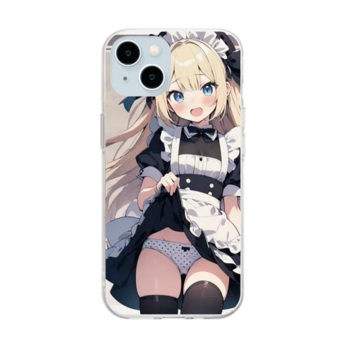 少しだけですよ Soft Clear Smartphone Case