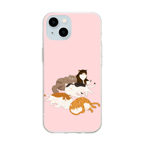 ブサかわキャッツ Soft Clear Smartphone Case