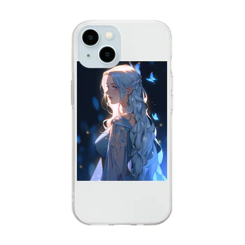 物静かな女性　なでしこ1478 Soft Clear Smartphone Case