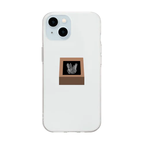 水晶の原石 Soft Clear Smartphone Case