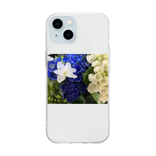 いろいろな紫陽花たち Soft Clear Smartphone Case
