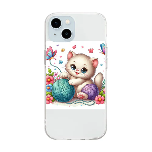 猫 Soft Clear Smartphone Case