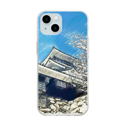 【浜松城】フォトアート Soft Clear Smartphone Case