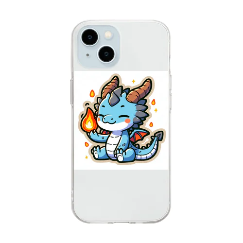 ドラゴンくん Soft Clear Smartphone Case